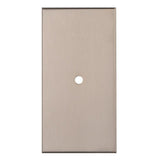 Carlisle Brass Cabinet Hardware Satin Nickel / Cabinet Knob on Backplate Carlisle Brass - Rectangular Cupboard knob Backplate