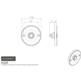 Carlisle Brass Door Furniture Satin Chrome / Round Bell Push Carlisle Brass - Round Bell Push - Satin Chrome