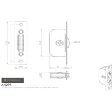 Carlisle Brass Window Furniture Galvanised Carlisle Brass - Sash Window Axle Pulley Galvanised Forend - Galvanised
