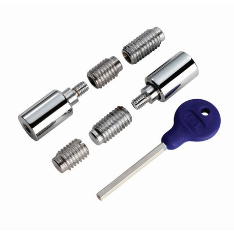 Carlisle Brass Window Furniture Polished Chrome / Locking Sash Stops Carlisle Brass - Sash Window Stop - Polished Chrome