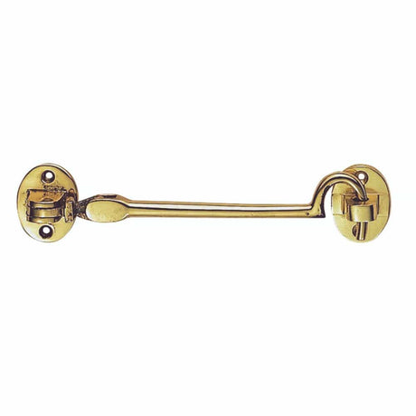 Carlisle Brass Accessories Polished Brass / Cabin Hooks / 10" / 250mm Carlisle Brass - Silent Pattern Cabin Hook 245mm - Polished Brass