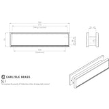 Carlisle Brass Door Furniture Satin Anodised Aluminium / Sleeved Letterbox / 300 x 69mm Carlisle Brass - Sleeve Letter Plate 300 x 69mm - SAA