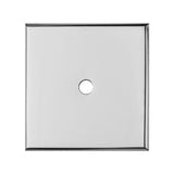 Carlisle Brass Cabinet Hardware Polished Chrome / Cabinet Knob on Backplate Carlisle Brass - Square Cupboard knob Backplate
