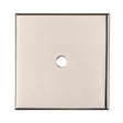 Carlisle Brass Cabinet Hardware Polished Nickel / Cabinet Knob on Backplate Carlisle Brass - Square Cupboard knob Backplate