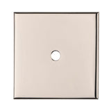 Carlisle Brass Cabinet Hardware Polished Nickel / Cabinet Knob on Backplate Carlisle Brass - Square Cupboard knob Backplate