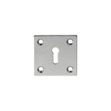 Carlisle Brass Door Furniture Satin Chrome / Mortice Key Profile Escutcheons Carlisle Brass - Square Standard Profile Escutcheon - Satin Chrome