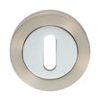 Carlisle Brass Door Furniture Satin Nickel/Polished Chrome / Mortice Key Profile Escutcheons Carlisle Brass - Standard Profile Escutcheon - Satin Nickel / Polished Chrome