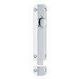 Carlisle Brass Accessories Polished Chrome / Straight Surface Bolts / 200mm / 8" Carlisle Brass - Surface Bolt 203mm - Polished Chrome