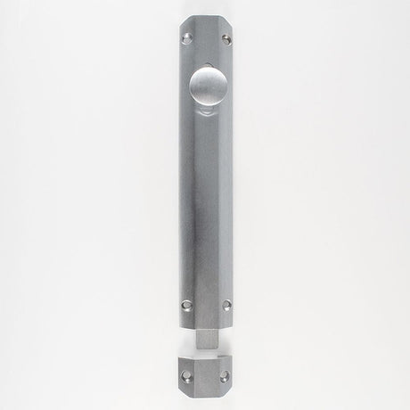 Carlisle Brass Accessories Satin Chrome / Straight Surface Bolts / 200mm / 8" Carlisle Brass - Surface Bolt 203mm - Satin Chrome