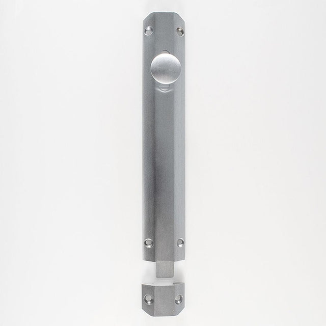 Carlisle Brass Accessories Satin Chrome / Straight Surface Bolts / 200mm / 8" Carlisle Brass - Surface Bolt 203mm - Satin Chrome
