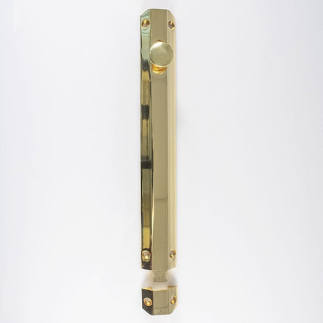 Carlisle Brass Accessories Polished Brass / Straight Surface Bolts / 250mm / 10" Carlisle Brass - Surface Bolt 255mm - Polished Brass