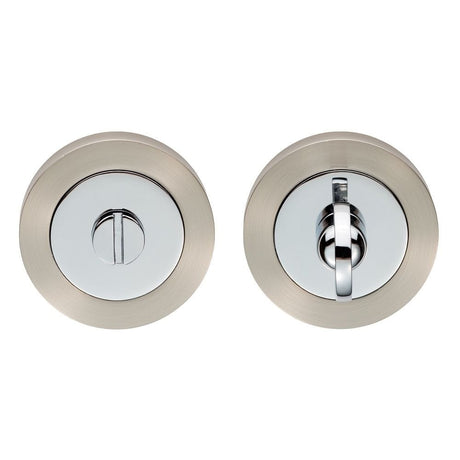 Carlisle Brass Door Furniture Satin Nickel/Polished Chrome / No Carlisle Brass - Thumb Turn & Release - Satin Nickel / Polished Chrome