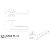 Carlisle Brass Door Furniture Satin Nickel / Round Rose Carlisle Brass - Velino Lever on Round Rose - Satin Nickel