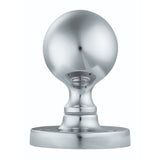 Carlisle Brass Door Furniture Polished Chrome / Mortice Knobs Carlisle Brass - Victorian Ball Mortice Knob - Polished Chrome