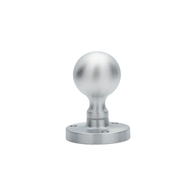 Carlisle Brass Door Furniture Satin Chrome / Mortice Knobs Carlisle Brass - Victorian Ball Mortice Knob - Satin Chrome