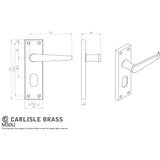 Carlisle Brass Door Furniture Polished Brass / Oval Profile Lock Handles Carlisle Brass - Victorian Lever on Oval Lock Backplate - Polished Brass
