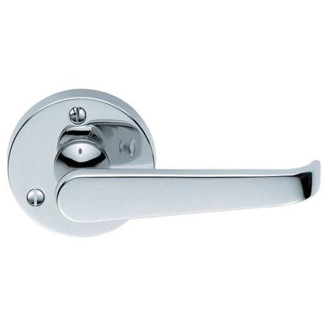 Carlisle Brass Door Furniture Polished Chrome / Round Rose Carlisle Brass - Victorian Lever on Round Rose - Polished Chrome
