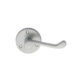 Carlisle Brass Door Furniture Satin Chrome / Round Rose Carlisle Brass - Victorian Scroll Lever on Round Rose - Satin Chrome