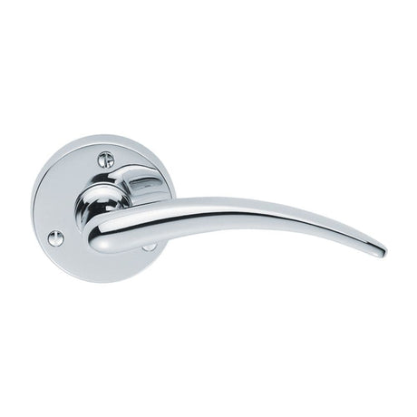 Carlisle Brass Door Furniture Polished Chrome / Round Rose Carlisle Brass - Victorian Wing Lever on Round Rose - Polished Chrome