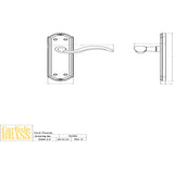 Carlisle Brass Door Furniture Florentine Bronze / Latch Handles Carlisle Brass - Wentworth Lever on Latch Backplate - Florentine Bronze