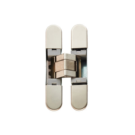 This is an image of a Eurospec - Ceam 3d Concealed Hinge 929 - Polished Nickel that is availble to order from Trade Door Handles in Kendal.