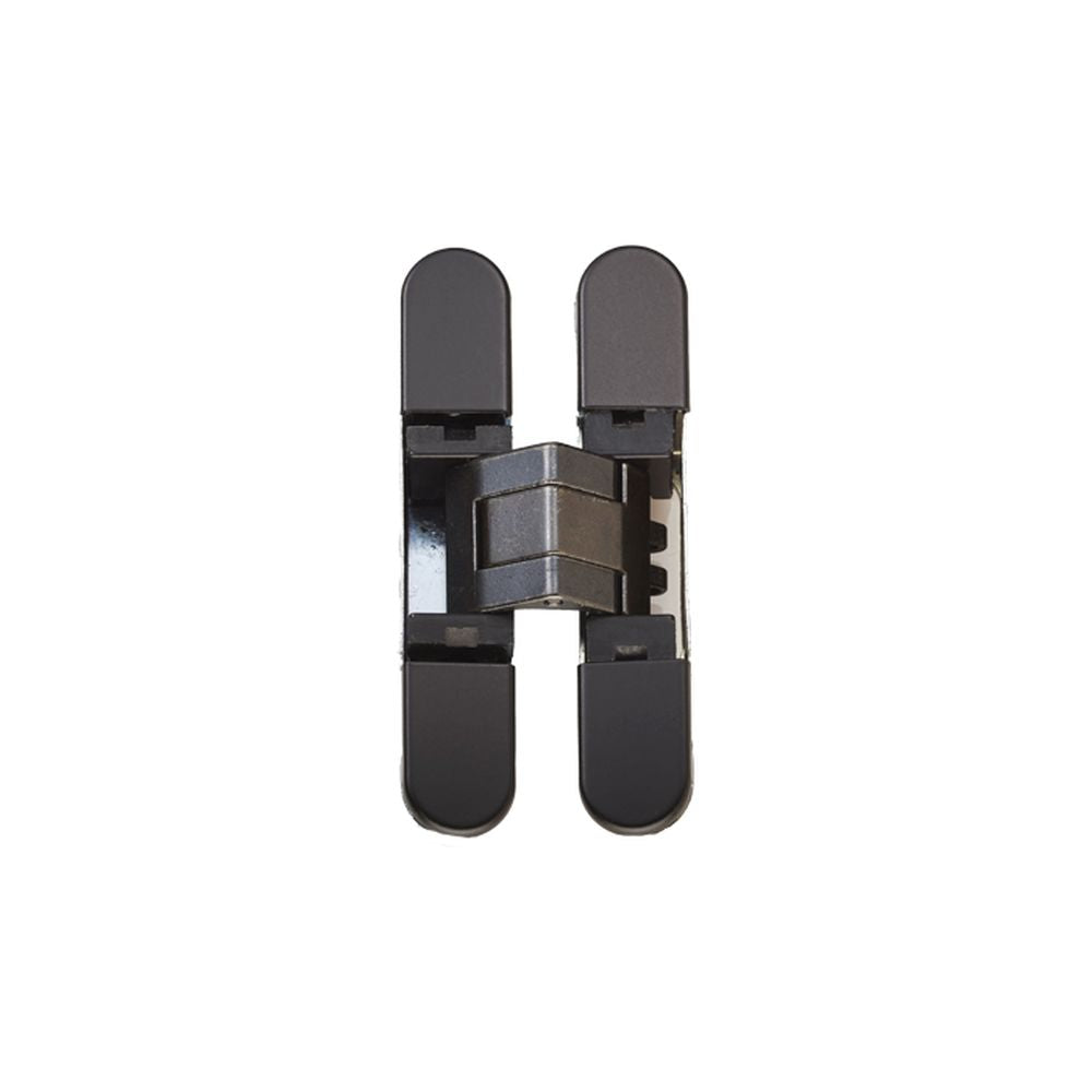 This is an image of a Eurospec - Ceam 3d Concealed Hinge 929 - Matt Black Varnish that is availble to order from Trade Door Handles in Kendal.