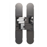 This is an image of a Eurospec - 100mm Ceam 3D Concealed Hinge 1130 - Black Nickel that is availble to order from Trade Door Handles in Kendal.