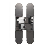 This is an image of a Eurospec - 100mm Ceam 3D Concealed Hinge 1131 - Black Nickel that is availble to order from Trade Door Handles in Kendal.