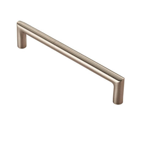 This is an image of a Eurospec - Stainless Steel Solid Mitred Pull Handle - Satin Stainless Steel that is availble to order from Trade Door Handles in Kendal.