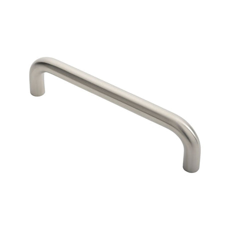 This is an image of a Eurospec - 19mm D Pull Handle - Satin Stainless Steel that is availble to order from Trade Door Handles in Kendal.