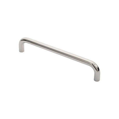This is an image of a Eurospec - 19mm D Pull Handle 300mm Centres - Bright Stainless Steel that is availble to order from Trade Door Handles in Kendal.