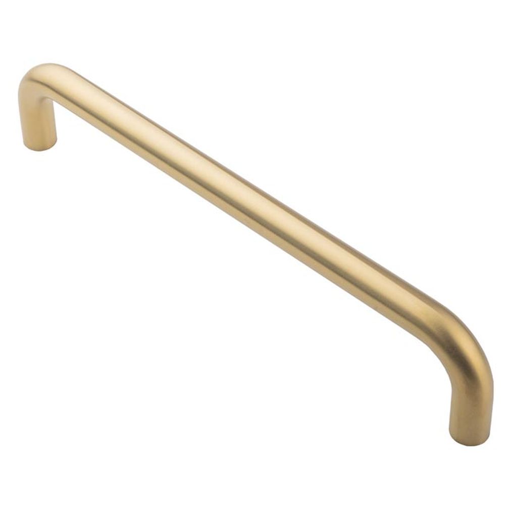 This is an image of a Carlisle Brass - 19mm D Pull Handle 300mm Centres - Satin PVD that is availble to order from Trade Door Handles in Kendal.