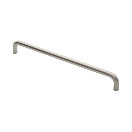 This is an image of a Eurospec - 19mm D Pull Handle - Bright Stainless Steel that is availble to order from Trade Door Handles in Kendal.