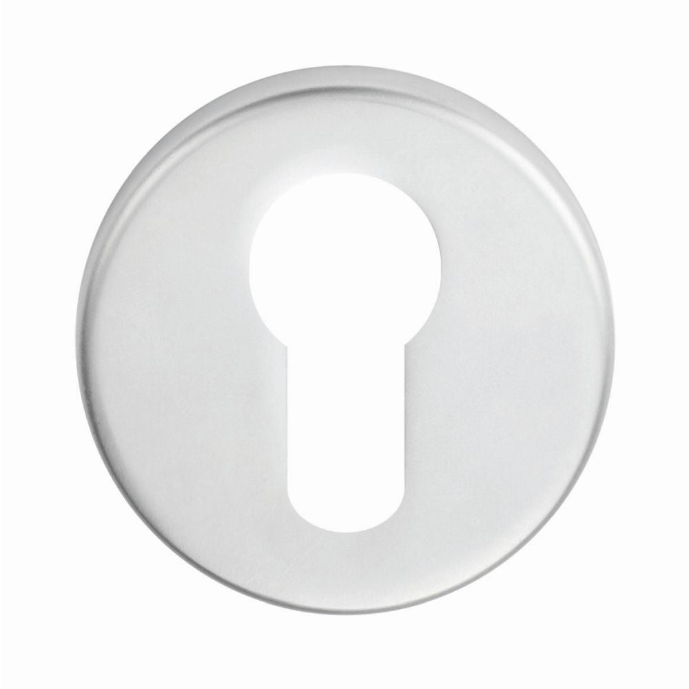 This is an image of a Eurospec - Euro Escutcheon - Satin Stainless Steel that is availble to order from Trade Door Handles in Kendal.