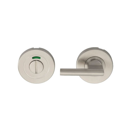 This is an image of a Eurospec - Disabled Thumbturn & Release - Satin Stainless Steel that is availble to order from Trade Door Handles in Kendal.