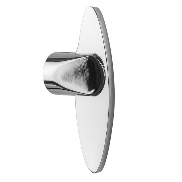 This is an image of a Eurospec - Shaped Disabled Lever Thumbturn to suit Cylinder - Polished Chrome  that is availble to order from Trade Door Handles in Kendal.