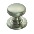 Delamain Cabinet Hardware Satin Nickel / Cabinet Knobs / 28mm Dia. Delamain - Ringed Knob 28mm - Satin Nickel