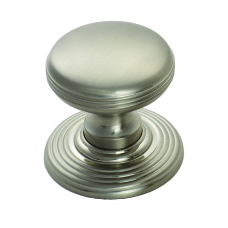 Delamain Cabinet Hardware Satin Nickel / Cabinet Knobs / 28mm Dia. Delamain - Ringed Knob 28mm - Satin Nickel