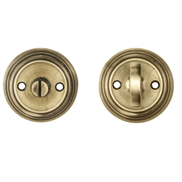 This is an image of a Carlisle Brass - Delamain Large Turn and Release - Florentine Bronze that is availble to order from Trade Door Handles in Kendal.