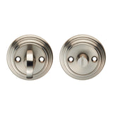 This is an image of a Carlisle Brass - Delamain Large Turn and Release - Satin Nickel that is availble to order from Trade Door Handles in Kendal.