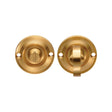 This is an image of a Carlisle Brass - Delamain Small Turn and Release - Satin Brass that is availble to order from Trade Door Handles in Kendal.