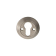 This is an image of a Carlisle Brass - Delamain Euro Profile Escutcheon - Satin Nickel that is availble to order from Trade Door Handles in Kendal.