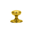 This is an image of a Carlisle Brass - Delamain Plain Mortice Knobs - Polished Brass that is availble to order from Trade Door Handles in Kendal.