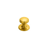 This is an image of a Delamain - Plain Knob 25mm - Polished Brass that is availble to order from Trade Door Handles in Kendal.