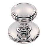 This is an image of a Delamain - Plain Knob 38mm - Polished Chrome that is availble to order from Trade Door Handles in Kendal.