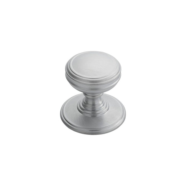 This is an image of a Delamain - Plain Knob 38mm - Satin Chrome that is availble to order from Trade Door Handles in Kendal.