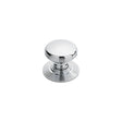 This is an image of a Delamain - Ringed Knob 35mm - Polished Chrome that is availble to order from Trade Door Handles in Kendal.