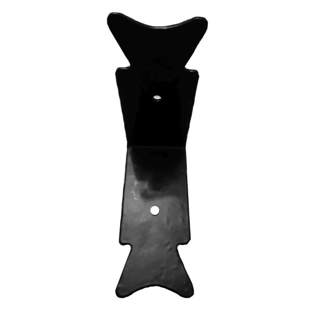 This is an image of Spira Brass - Bat Iron Corner Black   available to order from trade door handles, quick delivery and discounted prices.