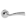 Eco Door Furniture Polished Chrome / Round Rose Eco Wave Aluminium Lever on Round Rose - Polished Chrome
