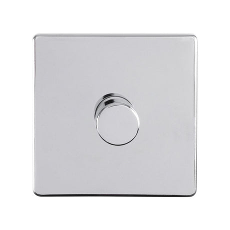 This is an image showing Eurolite Concealed 6mm 1 Gang Dimmer - Polished Chrome  available to order from trade door handles, quick delivery and discounted prices.